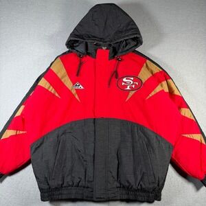Vintage San Francisco 49ers Sharktooth NFL Pro Line Apex One Anorak Jacket XL